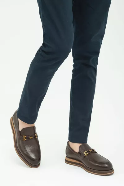 Scarpe mocassino da uomo in vera pelle   Erk Ayk /