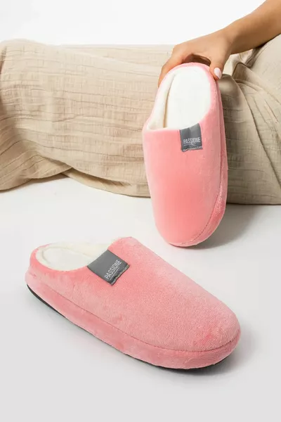 Femmes Doux Hiver Doublure Chaude Maison Pantoufles Dot-Bundle Pantoufles Cadeau Pantoufles Antidérapant Semelle Confortable