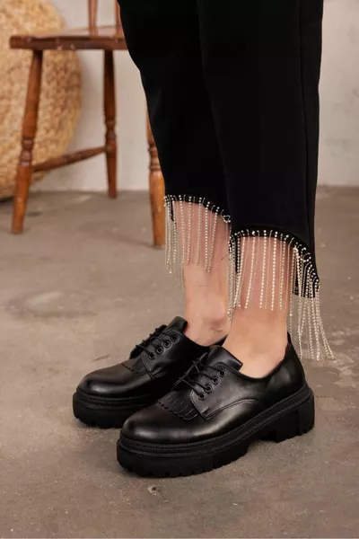 Marjinix سميكة وحيد الدانتيل متابعة المتسكعون عارضة المرأة أحذية المتسكع