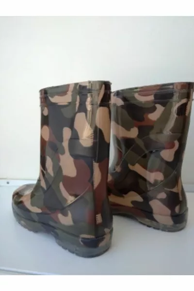 تمويه المطر الثلوج مقاومة للماء عدم الانزلاق الحذاء الوحيد