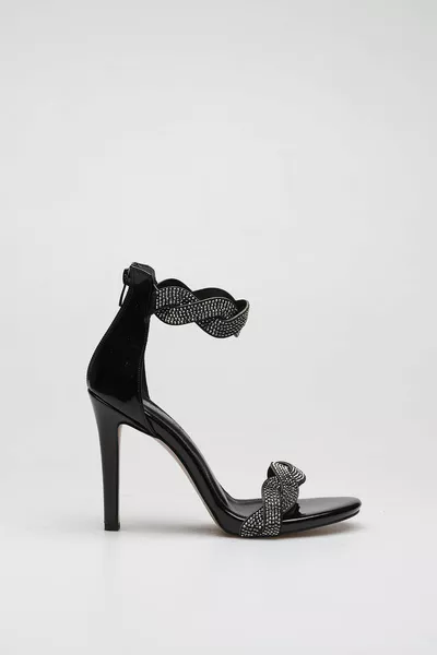 Stenen avondjurk met ritssluiting aan de achterkant