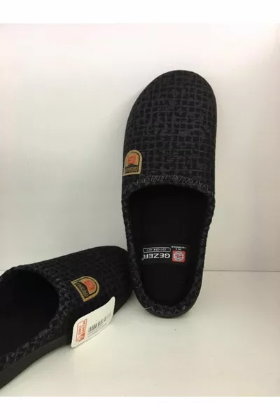 Pantofole da casa invernali nere da uomo