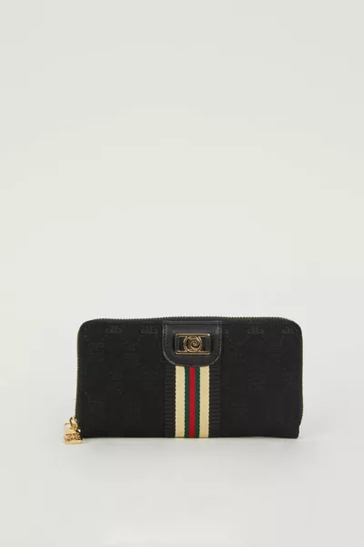 Noir Portefeuille Femme 