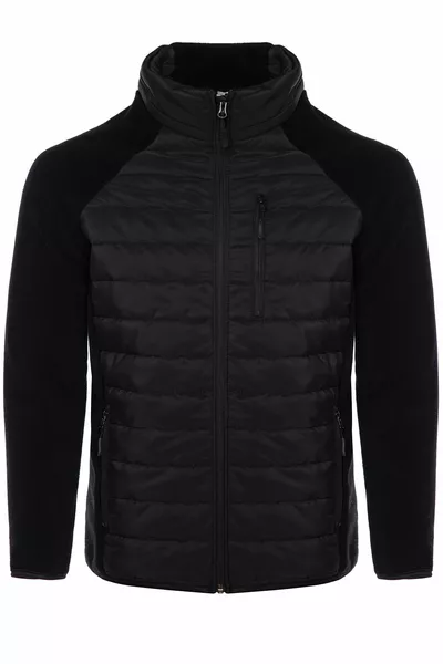 Isolierte Hybrid-Wander-Leichte, aufblasbare Fleecejacke mit durchgehendem Reißverschluss für Herren