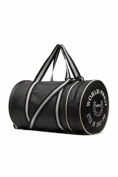 Трендовая спортивная сумка на роликах Черный плечевой ремень Fitness sp