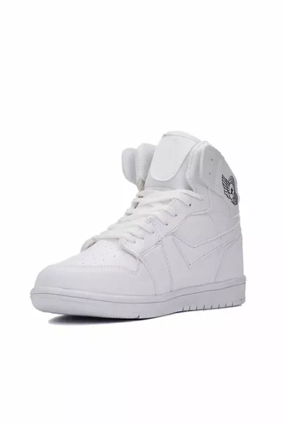 العظام الشتاء الموسمية الجلد بولين أحذية رياضية بيضاء