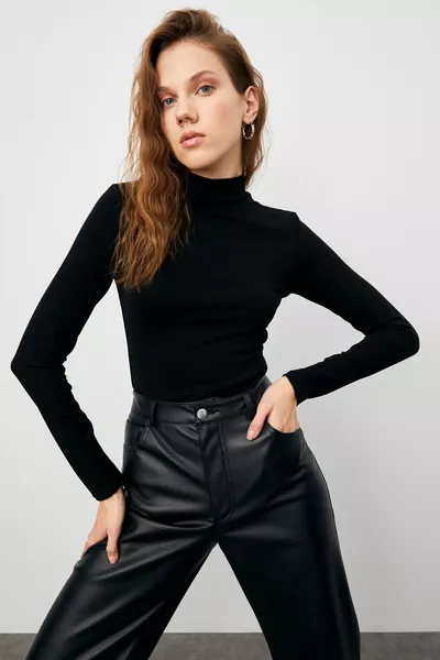 Women's Black Bodysuit