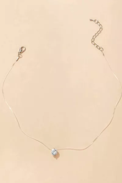 Crystal Stone Ghost Necklace