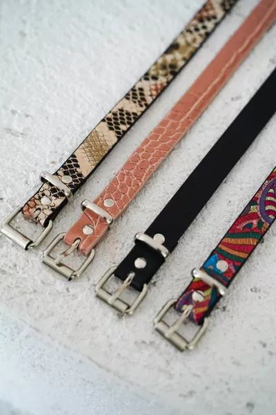 طقم حزام ملون من 4 قطع