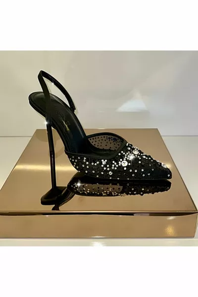 حجر أسود تول مفتوح الظهر مساء اللباس خنجر