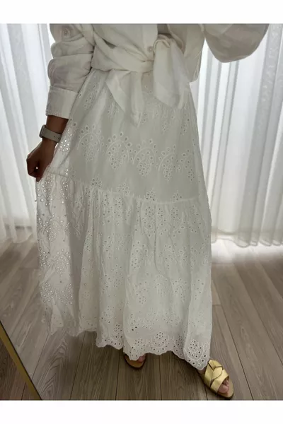 تنورة لؤلؤية برود فيستو