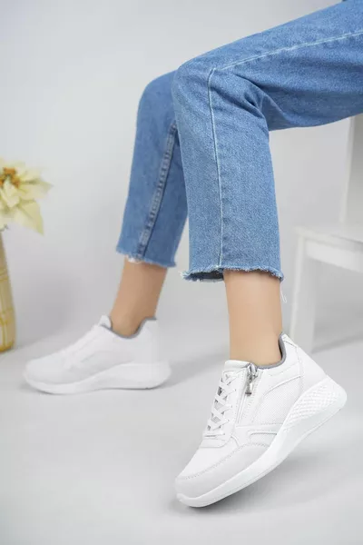 ألفا مضمونة المرأة العظام عارضة الدانتيل المتابعة سستة أنيقة نمط عارضة أحذية رياضية