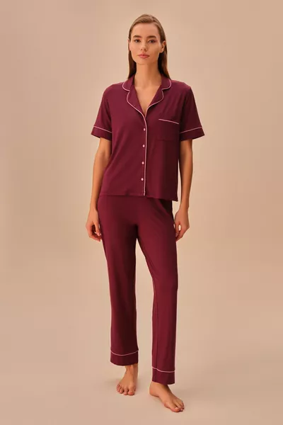 طقم بيجامة ذكورية ضبابية