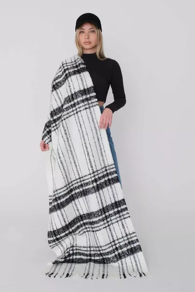 Châle à motifs texturés 