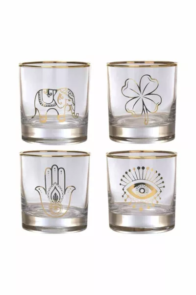 A Sip of Luck 4 Cups Set