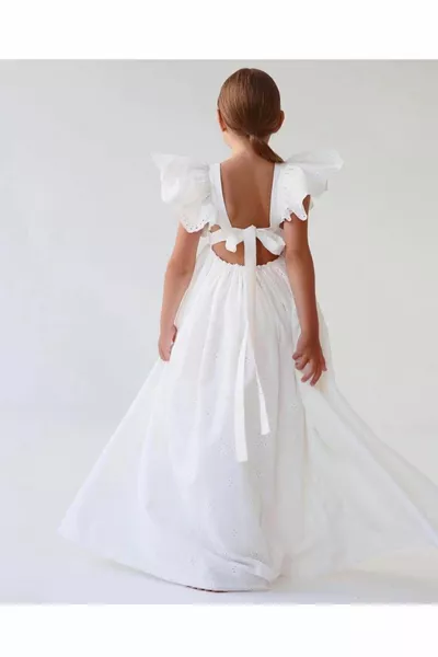 Robe Fisto Fille Couleur Blanc
