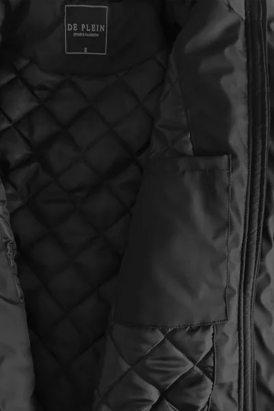 Manteau à capuche imperméable noir pour homme