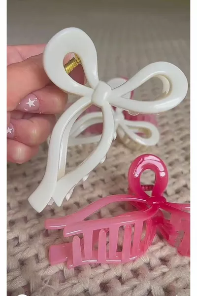 Monallisa Tons Pastel Femmes Grande Taille 3 Pièces Bow Peg Fermoir