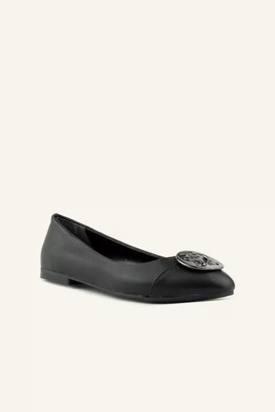 Zwarte St. Ballerina Ballerina Baller Flats