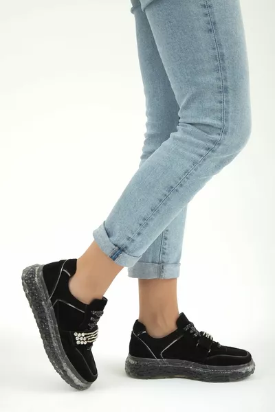 أحذية رياضية وأحذية رياضية جلد طبيعي للسيدات   مليار Ayk /