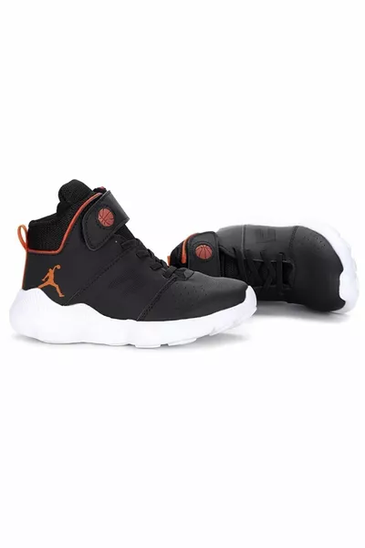 Arme City Rio Schwarz Velcro Kinder Basketballschuhe 