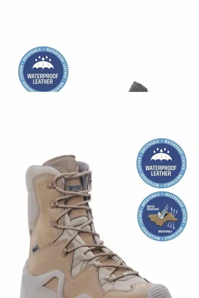 Noir Bottes Militaires IMPERMÉABLE Hiver Hommes Trekking Sneakers Résistant à l’eau et au froid Thermique