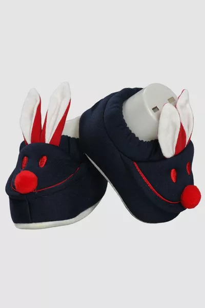 Baby 5 Add 4 Pay Новорожденный ребенок Кроличья ухо Помпон нескользящий пандуф Кролик Ботильоны 