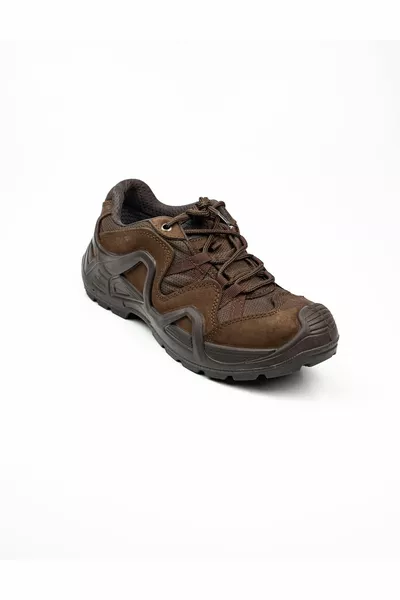  Scarpe da esterno da uomo a tenuta stagna in pelle marrone