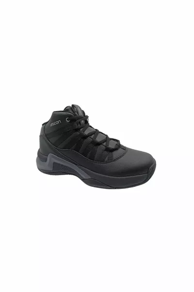 Bounce Unisex Black Lace-Up Basketball Shoes