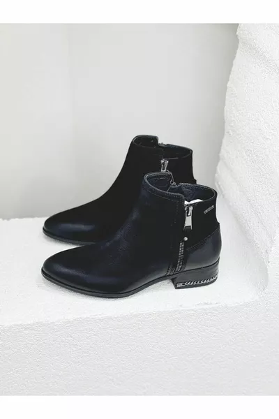  SO ECHT LEREN LAARZEN MET RITSDETAIL DAMES