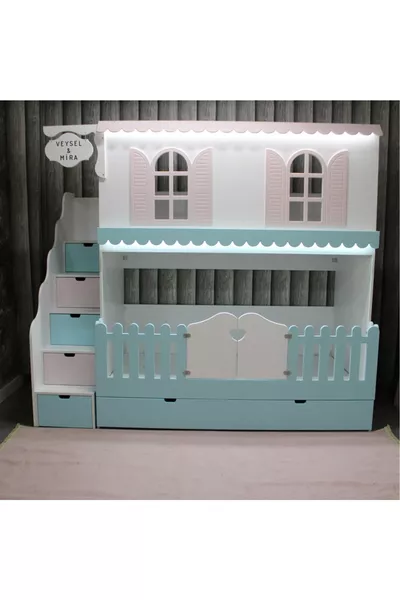Alaçatı Bunk Bed with Small Bed