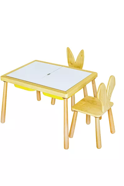 طاولة ألعاب حسية + كرسيان