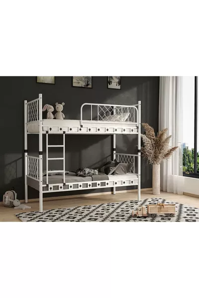 DZGN HOME METİS МЕТАЛЛИЧЕСКАЯ КРОВАТЬ-ЧЕРДАК ДЛЯ ПОДРОСТКОВ И ДЕТЕЙ - x см