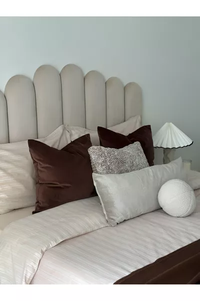 UPHOLSTERED BED HEADBOARD - CM WIDTH (6 PIECES)
