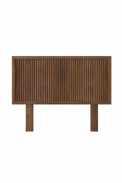 Ebruli Model Ceviz Renk Ahşap Tek Başlık ( DİKEY )