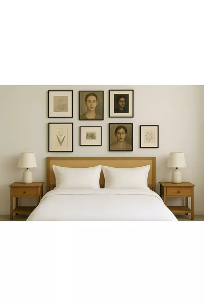 cm Wooden Framed Fabric Upholstered Headboard with Legs width cm