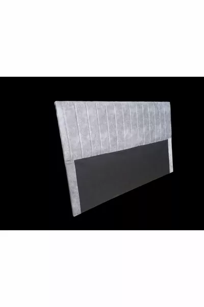 Bettenkopfteil * Grau - Gestreift