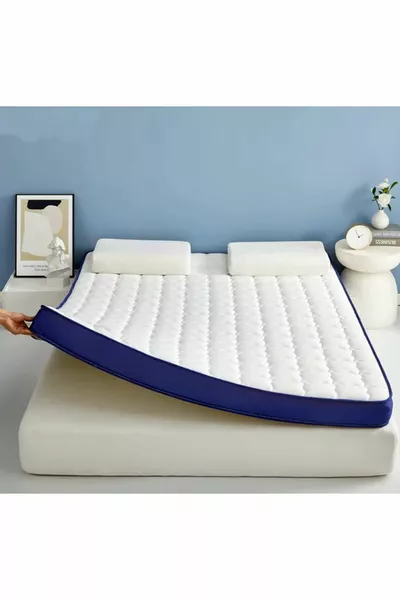 سرير مزدوج كامل أورثوبيدي قابل للطي وعملي × سم