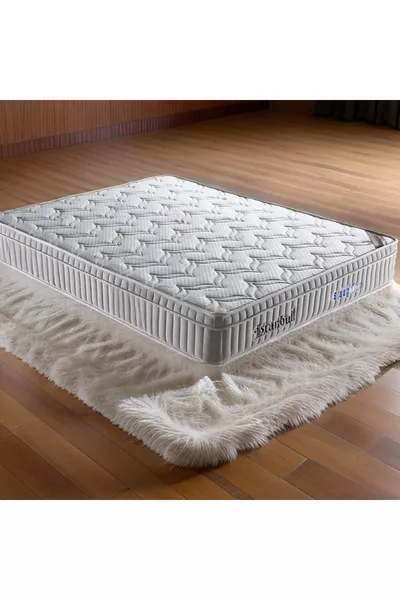 سليب نايس إسطنبول قماش عضوي، مرتبة فردية مزدوجة خاصة، إضافية تقويمية، بمقاسات مخصصة، بنوابض