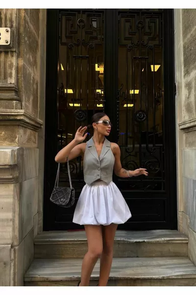 Women's Mini Balloon Skirt