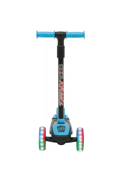 Самокат Cool Wheels с подсветкой, регулируемый рост, светящиеся колеса LED
