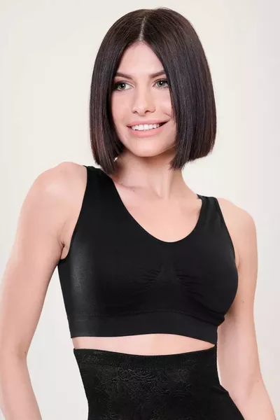 حمالة صدر بانكس بسوستة سميكة مع وسادة لمنع الترهل باللون الأسود