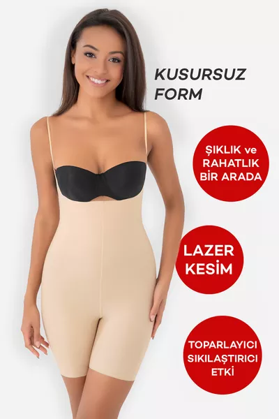 كورسيه نسائي لتنسيق الجسم – لتشكيل الصدر والبطن والخصر، باللونين الأسود ولون البشرة، للاستخدام اليومي