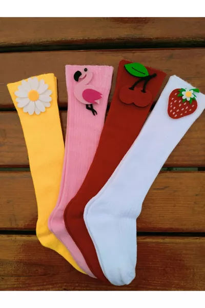 Baby and Kids Knee-High Socks 4-Pack