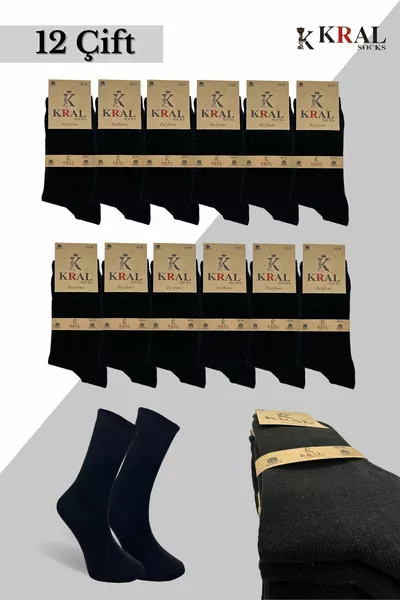 King -Pack Summer Cotton Men's Mid-Length Socks, Perfumed Black