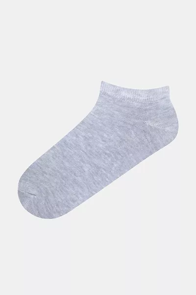Blue Gray White 4-Pack Ankle Socks