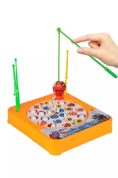 لعبة صيد السمك الموسيقية بالبطارية مع أغنية Happy Fishing. | لعبة تعليمية لصيد السمك.