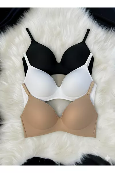 Дамски сутиен Lotus (Без подплата) Ефект стягане без банели Комплект от 3 броя