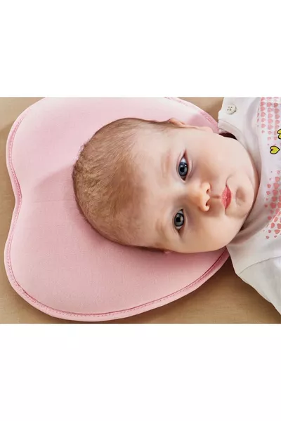 Oreiller à tête plate rose