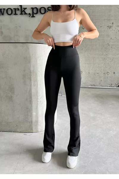 Women's High-Waist Shaping Flared Leg Tights